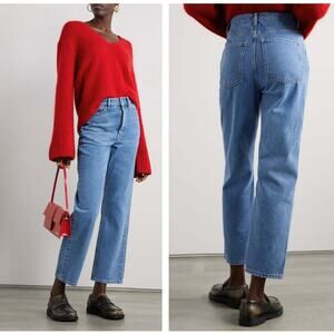 BY MALENE BIRGER Milium High-Rise Straight Denim Jeans Sz 25 $300 {3U44}